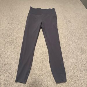Vuori Clean Elevation Legging Size M Gray/Blue Pockets Workout Athleisure Gym